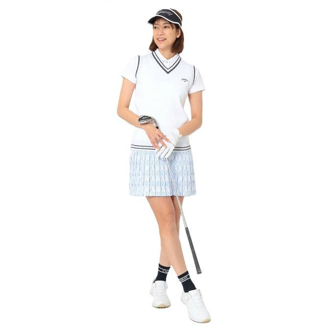 Callaway（キャロウェイ） ゴルフウェア ベスト レディース リブ編みV