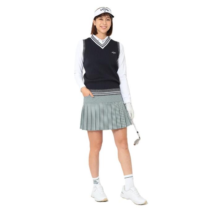 Callaway（キャロウェイ） ゴルフウェア ベスト レディース リブ編みV