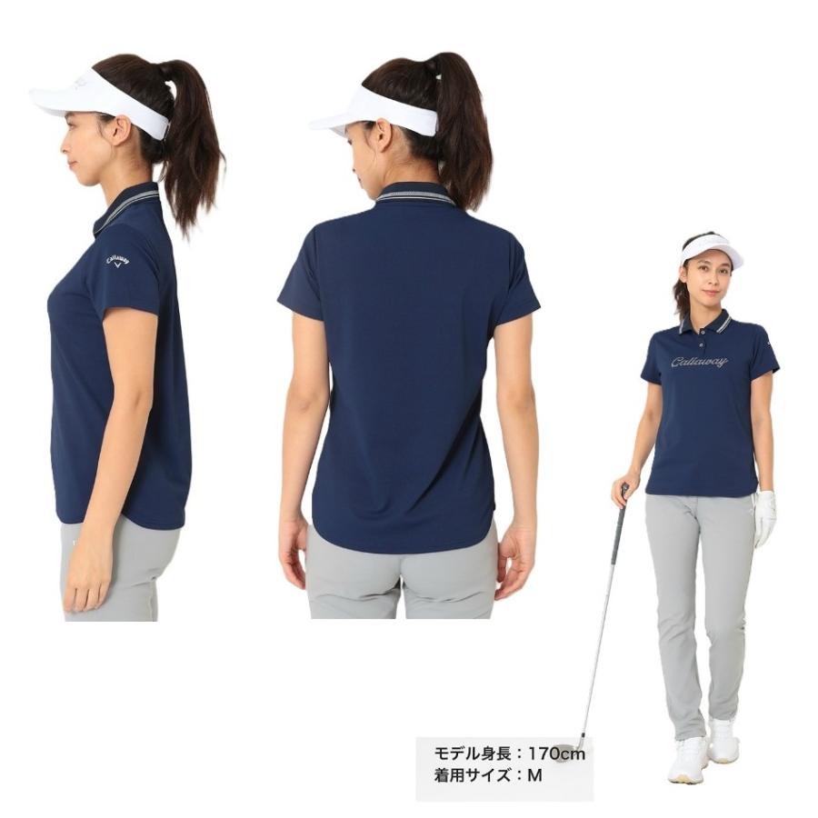 キャロウェイ ゴルフ 半袖シャツ レディース 吸汗速乾高通気カノコ Callaway（キャロウェイ） レディース ゴルフウェア 半袖シャツ 春 夏
