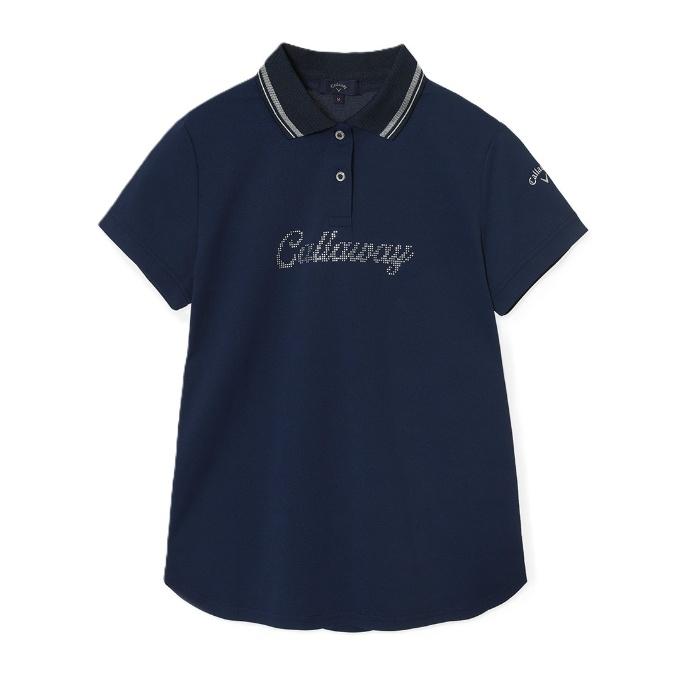 ディオール ■バックロゴ半袖ポロTシャツ ゴルフウェア レディースM Christian Dior - ディオール □バックロゴ半袖ポロTシャツ ゴルフ