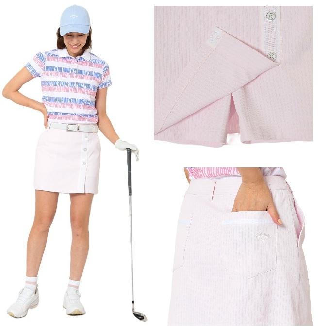 Callaway Golf☆ストライプ柄 スカートM Callaway（キャロウェイ） ゴルフウェア スカート レディース