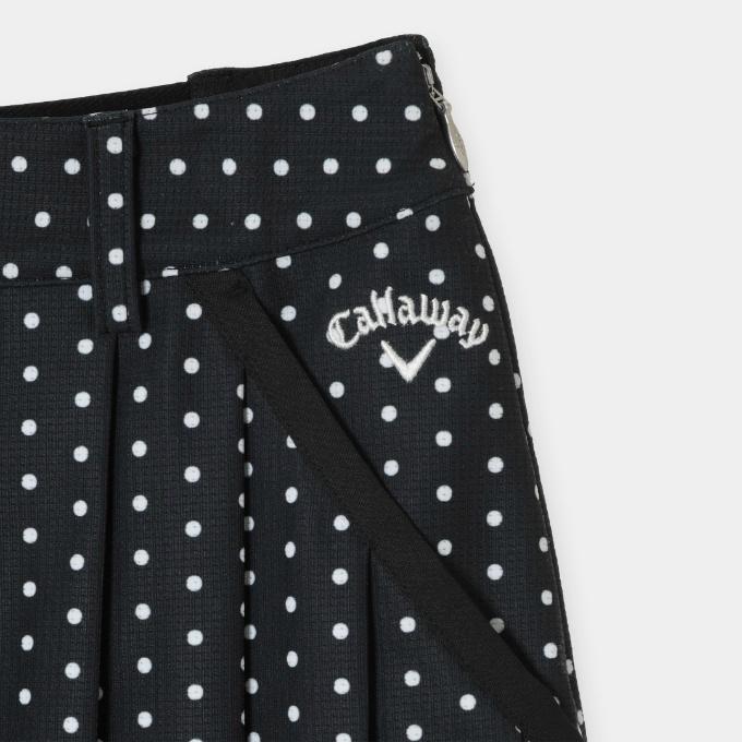 Callaway2026モデル-3℃かざあなメッシュ ドット柄 ゴルフスカート Callaway（キャロウェイ） ゴルフウェア スカート レディース かざあな