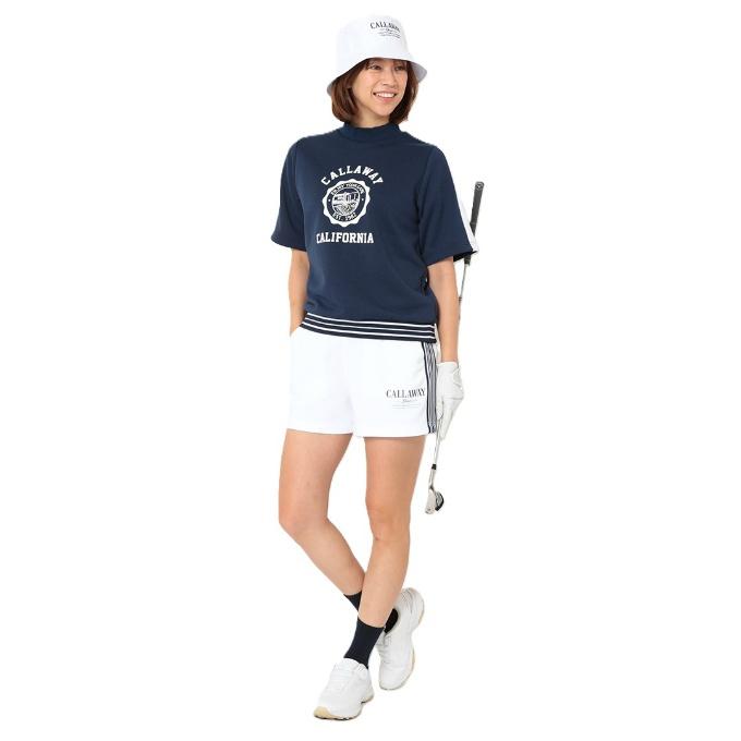キャロウェイ(Callaway) ゴルフウェア スウェット レディース 裏毛スウェット半袖ハイネックプルオーバー C26117204 【国内正規品】【2026年春夏モデル】_4