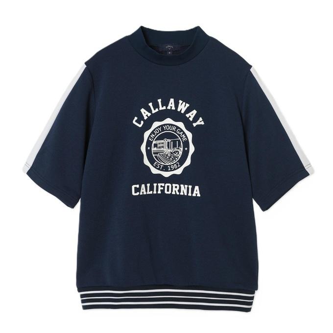 キャロウェイ(Callaway) ゴルフウェア スウェット レディース 裏毛スウェット半袖ハイネックプルオーバー C26117204 【国内正規品】【2026年春夏モデル】_5