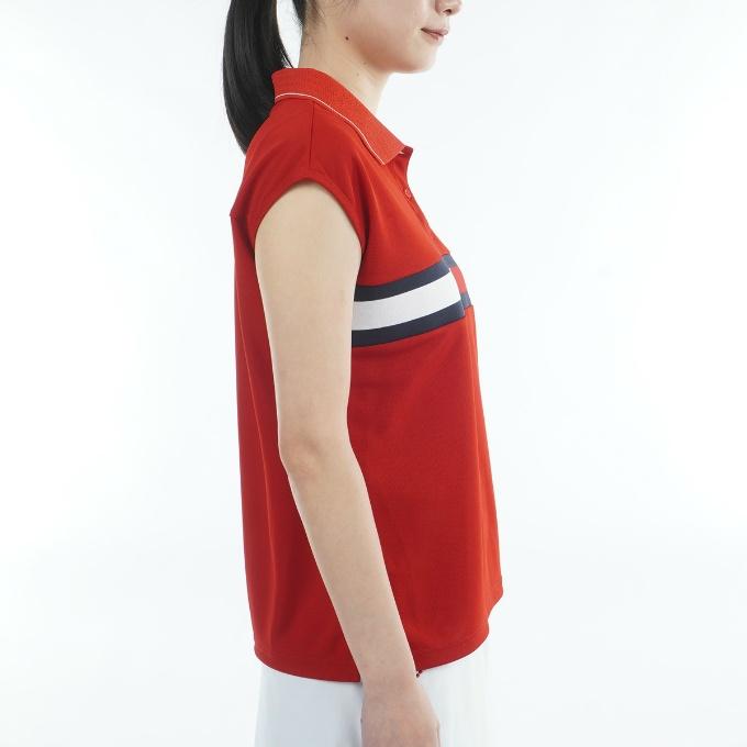 トミーヒルフィガーゴルフ(TOMMY HILFIGER GOLF) ゴルフウェア ポロシャツ 半袖 レディース フラッグライン フレンチポロシャツ THLA611 【2026年春夏モデル】の画像