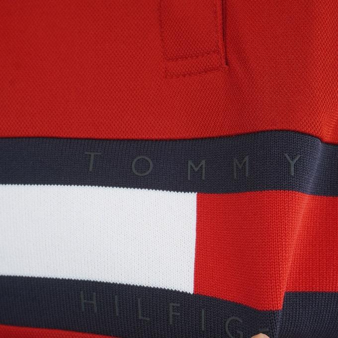 トミーヒルフィガーゴルフ(TOMMY HILFIGER GOLF) ゴルフウェア ポロシャツ 半袖 レディース フラッグライン フレンチポロシャツ THLA611 【2026年春夏モデル】の画像