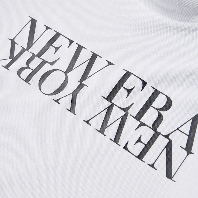 ニューエラゴルフ　半袖フルジップ　Mサイズ 白黒 NEW ERA（ニューエラ） ゴルフウェア 半袖シャツ レディース Women's