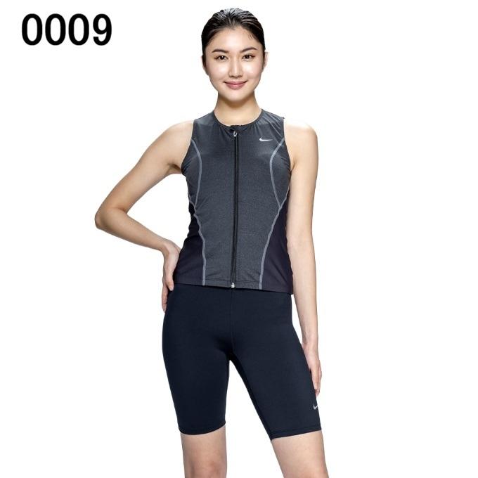 ポーム✩.*˚様ご予約 L 新品 NIKE フィットネス水着 セパレーツ ボタン NIKE（ナイキ） フィットネス水着 セパレート レディース フルジップ