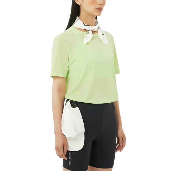 『とってぃ様』サロモン パンツ＆Tシャツ サロモン メンズ アウトドア 半袖Tシャツ トラックライン ショート