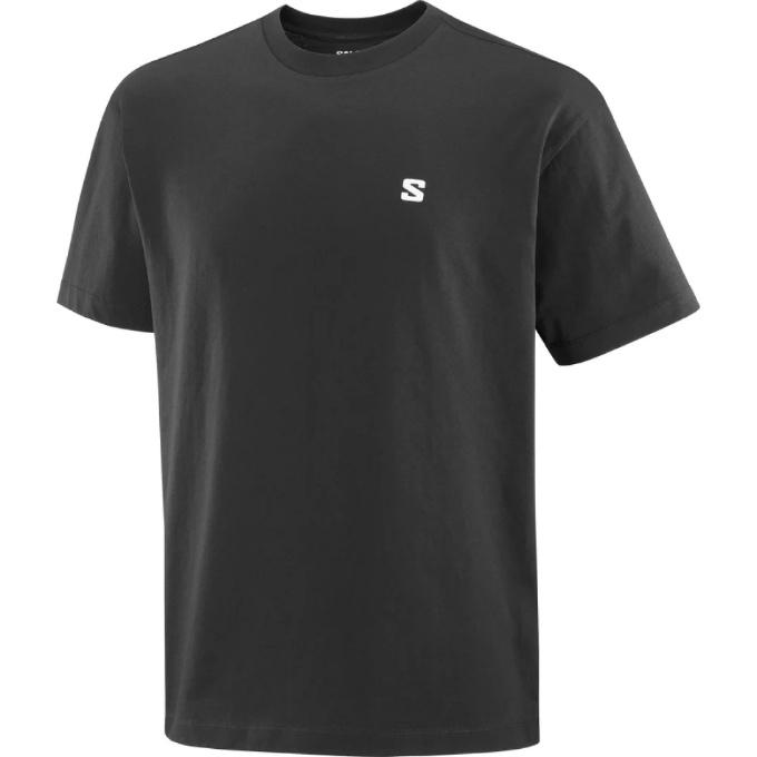 SALOMON（サロモン） Tシャツ 半袖 メンズ ROUND LOGO GRAPHIC