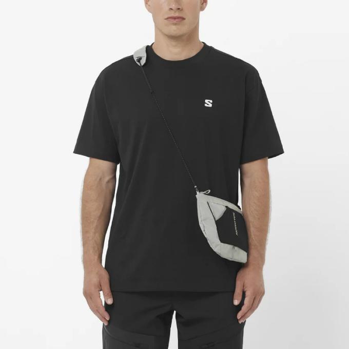 SALOMON（サロモン） Tシャツ 半袖 メンズ ROUND LOGO GRAPHIC