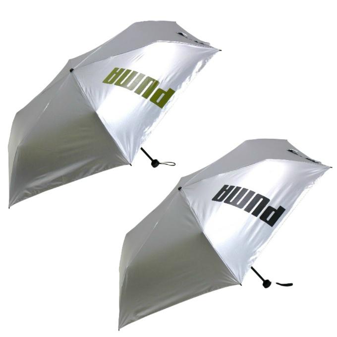 PUMA（プーマ） 傘 折り畳み傘 晴雨兼用シルバー 60 PBP84MN60