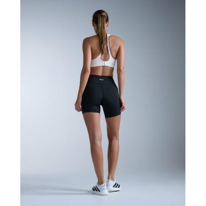 2XU ブラック×シルバー ハーフタイツ(5分丈) 2XU（ツータイムズユー） ショートタイツ レディース PWX コアコンプ5