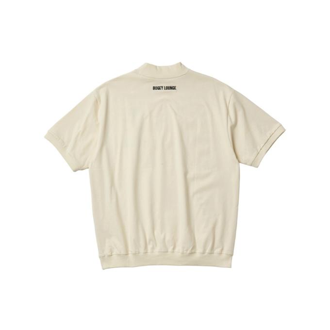 BOGEY LOUNGE ゴルフウェア 半袖シャツ メンズ 半袖モックネック