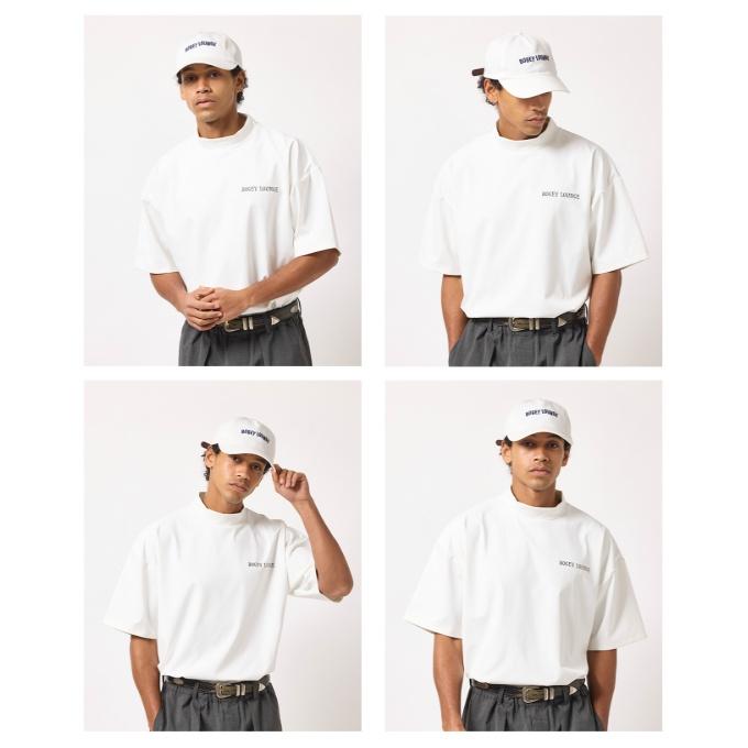BOGEY LOUNGE ゴルフウェア 半袖シャツ メンズ 半袖モックネックSH