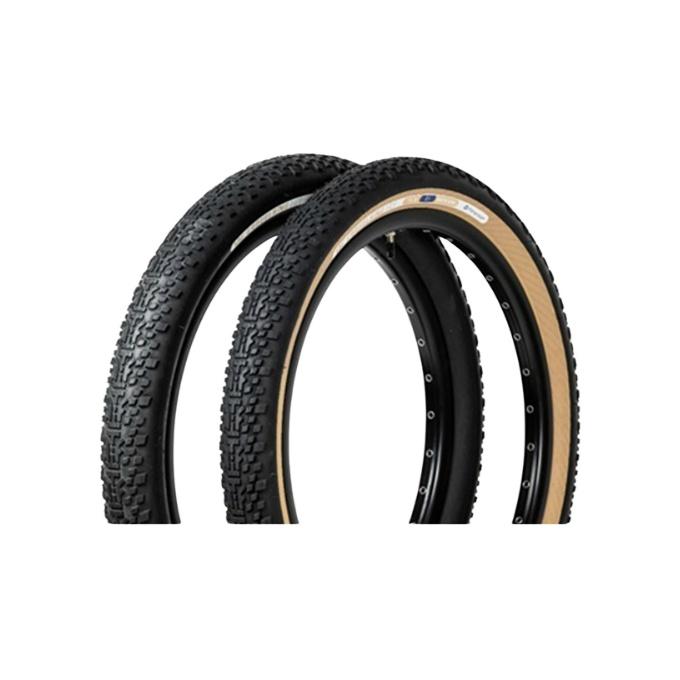 Panaracer 　20（406）インチタイヤ　2本セット パナレーサー(Panaracer) タイヤ GRAVEL KING 20×2.1 54-406 アンバー