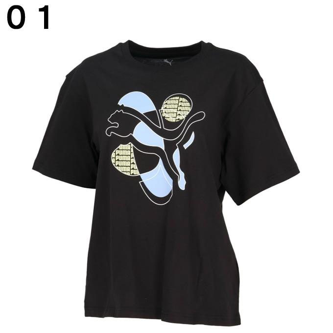 PUMA（プーマ） Tシャツ 半袖 レディース L GRAPHIC リラックスドSST