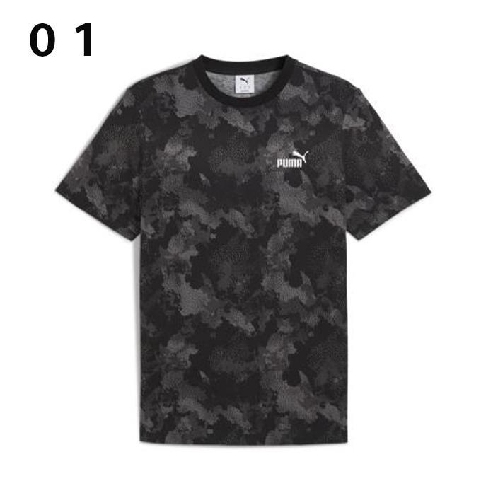 PUMA（プーマ） PUMA Tシャツ 半袖 メンズ ESS CAMO 総柄 T 691047