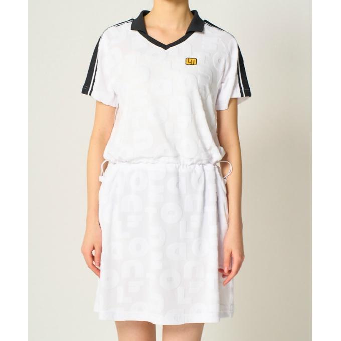 ラウドマウス(LOUDMOUTH) ゴルフウェア ワンピース レディース パイルジャガードロゴワンピース 866661 EC 【2026年春夏モデル】【ご自宅配送限定】‥_3
