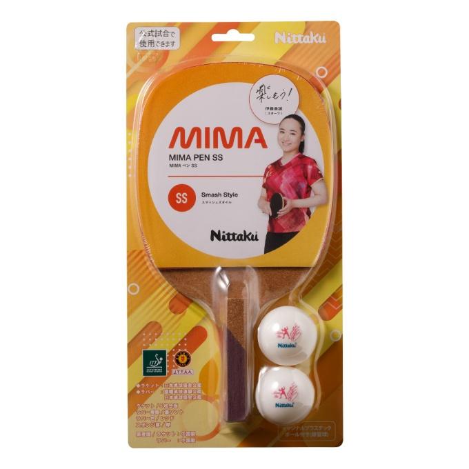 Nittaku（ニッタク） 張り上げ済み 卓球ラケット MIMAペンSS NH-5158