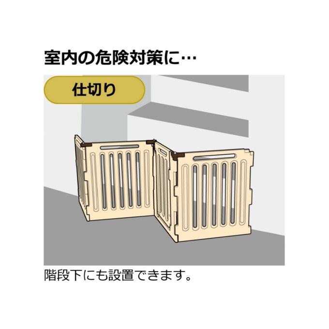 リッチェル（Richell） 犬 サークル ペット用 3WAYサークル 6面90H