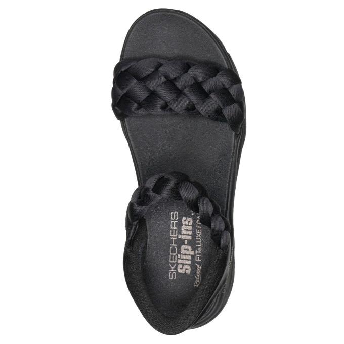 スケッチャーズ SKECHERS ストラップサンダル レディース SLP スリップイン DX WKサンダル 163589-BBKの画像