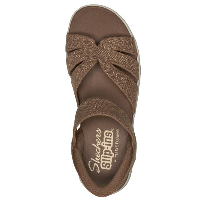 スケッチャーズ SKECHERS ストラップサンダル レディース SLP スリップイン アリヤ 119842-MOCの画像