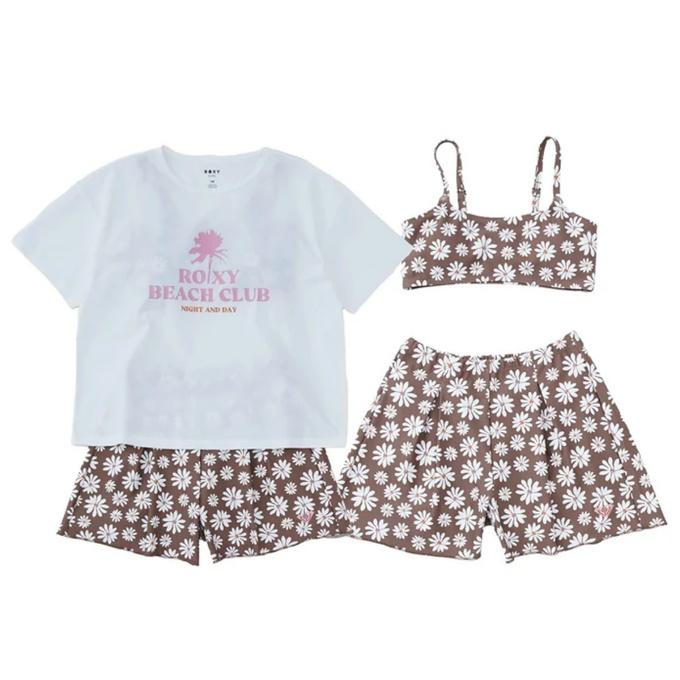 ROXY（ロキシー） 水着 タンキニ 女の子 ジュニア キッズ PEAKDAY 3点