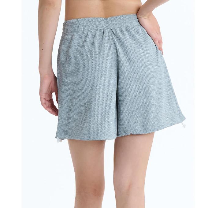 ROXY（ロキシー） サーフパンツ ミドル SEASIDE BLUE SHORTS ワッフル