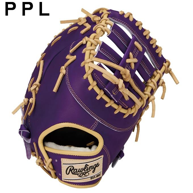 ローリングス　HOH　軟式用　一塁手用　パープル　GR6FHECM535 Rawlings（ローリングス） 野球 一般軟式グローブ 一塁手 メンズ 26F