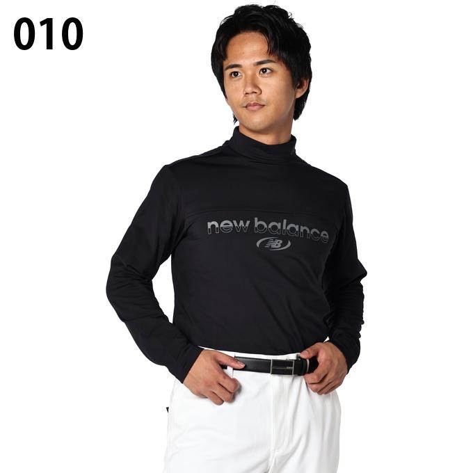 New Balance ゴルフウェア 長袖シャツ ブラック【M(4)サイズ】 New Balance（ニューバランス） ゴルフウェア ポロシャツ 長袖 メンズ
