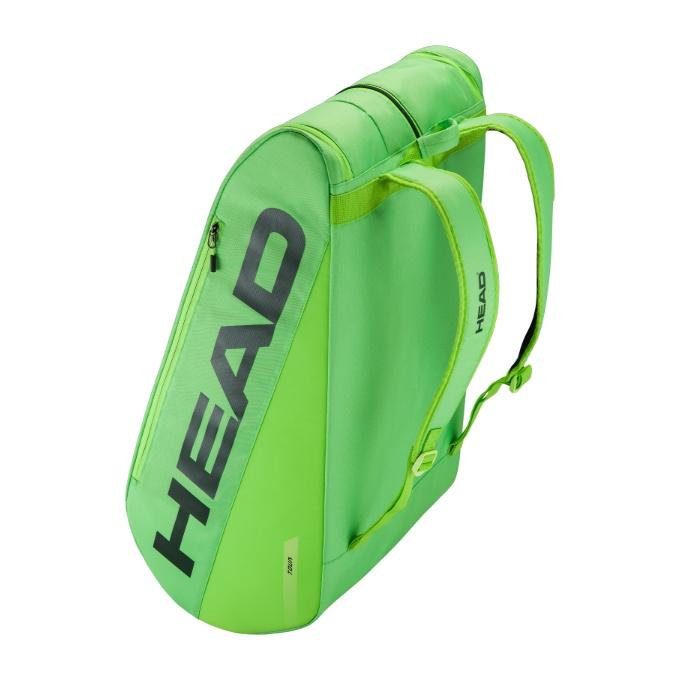 HEAD テニスバッグ　緑色 HEAD（ヘッド） テニス バドミントン ラケットバッグ 12本用 メンズ