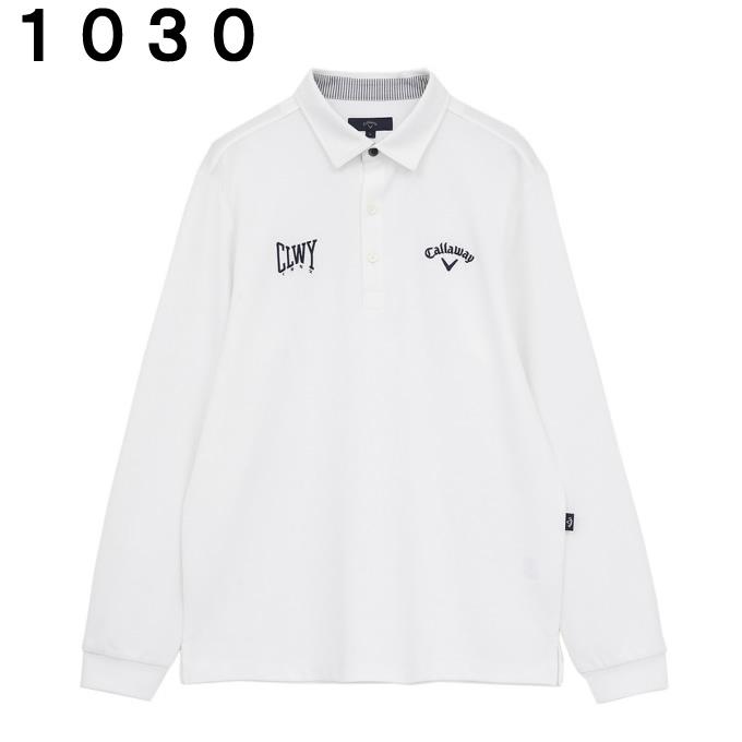 【新品未使用】Callaway Dspd 2way ポロシャツ ホワイト Callaway（キャロウェイ） ゴルフウェア ポロシャツ 長袖 メンズ