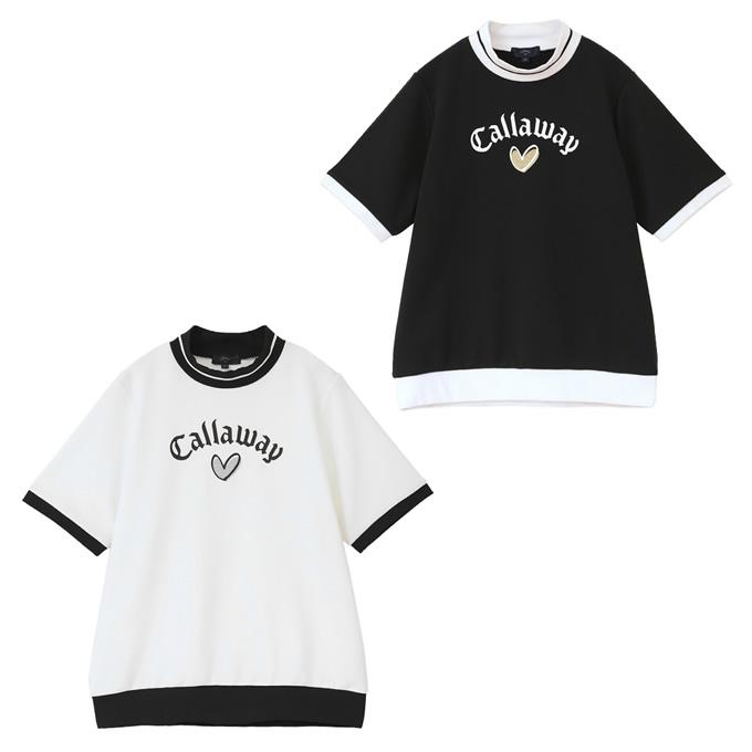 CALLAWAY キャロウェイ　半袖モックネックシャツ 2枚セット LL Callaway（キャロウェイ） ゴルフウェア 半袖シャツ レディース ラブ