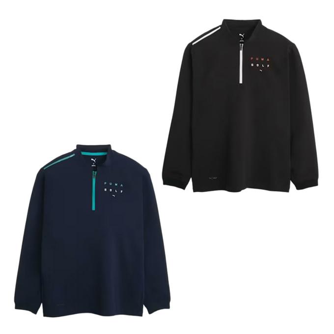 PUMA（プーマ） ゴルフウェア 長袖シャツ メンズ FOG ハーフジップ