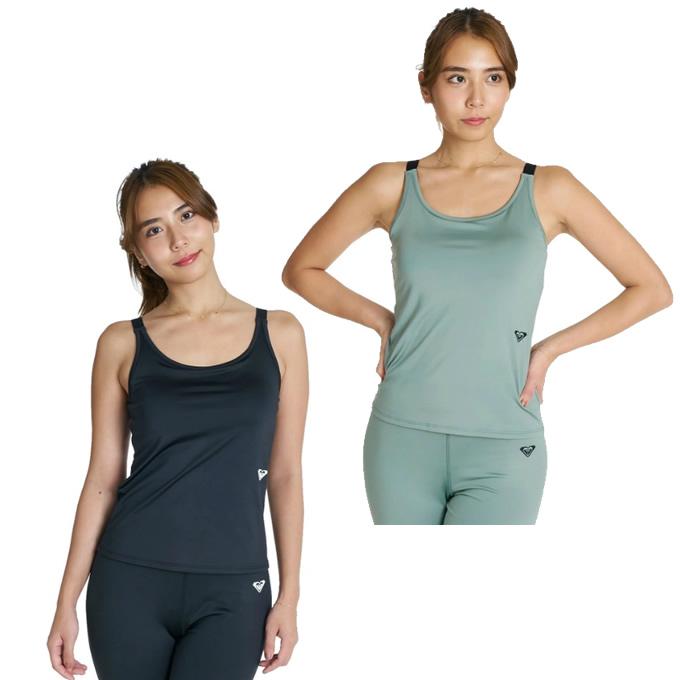 【ROXY】3点セット　（Tシャツ、キャミソール、レギンス） ROXY（ロキシー） タンクトップ カップ付き レディース FITNESS MY 1ST