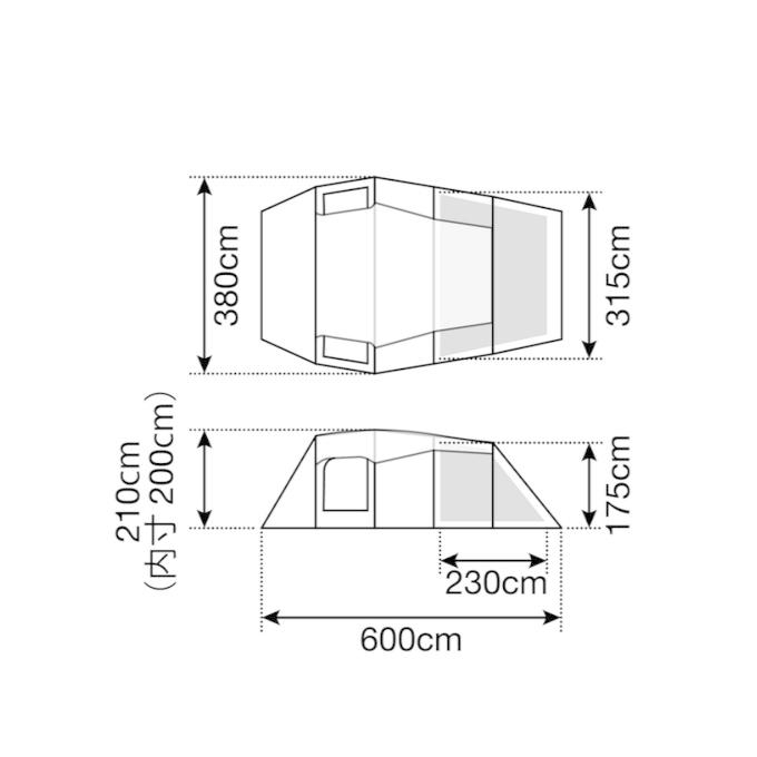 スノーピーク テント グランドシートセット エントリー2ルーム エル