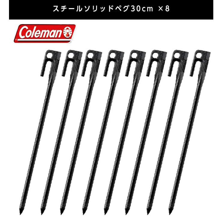  PEAK ペグ 黒 30cm 10セット VISIONPEAKS（ビジョンピークス） ペグ ハンマーセット スチール