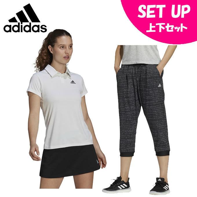 アディダス ポロシャツ半袖 カプリパンツ セット レディース Heat Rdy テニス ポロシャツ ウーブン カプリパンツ Gl5804 Jko63 Gm85 Jko22 Adidas set ヒマラヤ Yahoo 店 通販 Yahoo ショッピング
