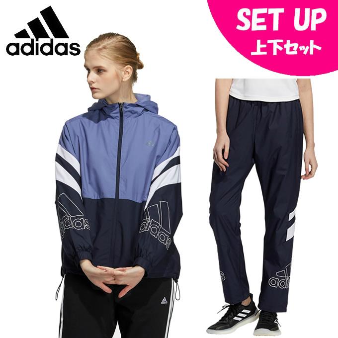 adidas アディダス ウインドブレーカー上下セット レディース adidas アディダス ウインドブレーカー上下セット レディース