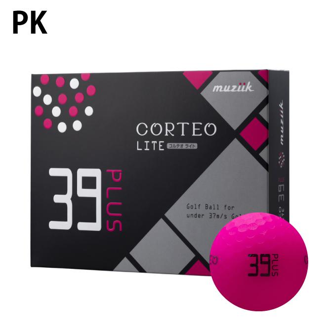 muziik（ムジーク） ゴルフボール 1ダース 12個入 コルテオライト39