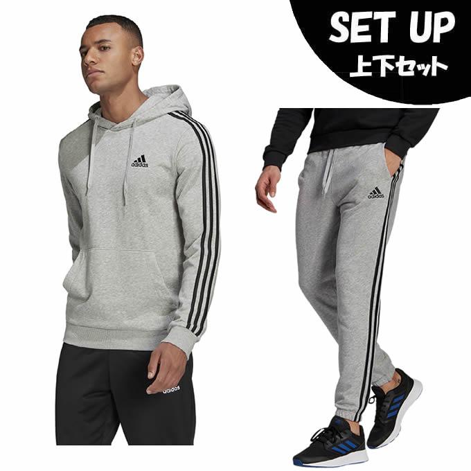 アディダス スポーツウェア スウェット 上下セット メンズ エッセンシャルズ 3ストライプス パーカー+パンツ GK9080 29197+31323  GK9001 adidas :0001059209set:ヒマラヤ Yahoo!店 - 通販 - Yahoo!ショッピング