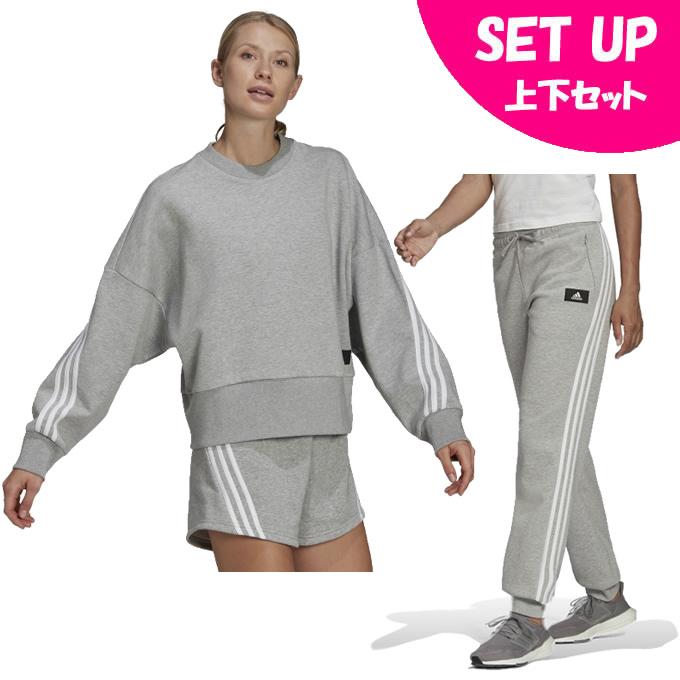 adidas（アディダス） スウェットウェア上下セット レディース スリー