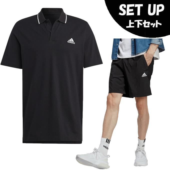 adidas アディダス 半袖ポロシャツ ハーフパンツ セット メンズ