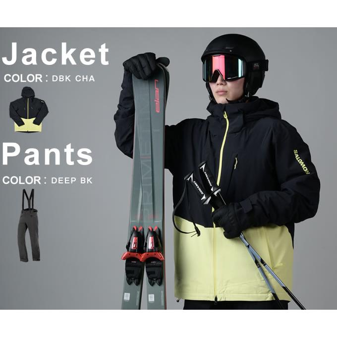 SALOMONサロモン　防水　スノボウェア　スキーウェア　セットアップ　M SALOMONサロモン 防水 スノボウェア スキーウェア セットアップ M
