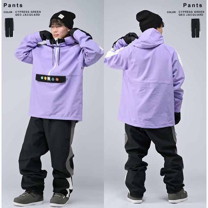 シックスエイトシックス 686 スノーボードウェア 上下セット メンズ WATERPROOF ANORAK+PANT M2WCST02 VIOLET COLORBLOCK+M2WCST05 BLACK COLORBLOCK｜himaraya｜04