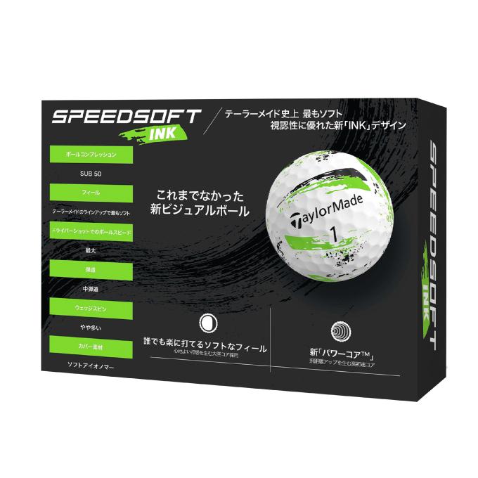 TaylorMade（テーラーメイド） ゴルフボール 1ダース 12個入 SPEEDSOFT