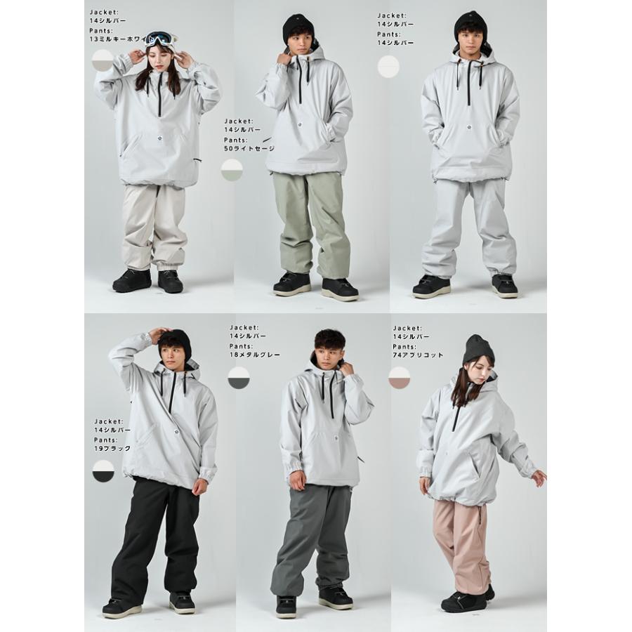 スノーボードウェア 上下セット メンズ レディース SNB ANORAC+SNB