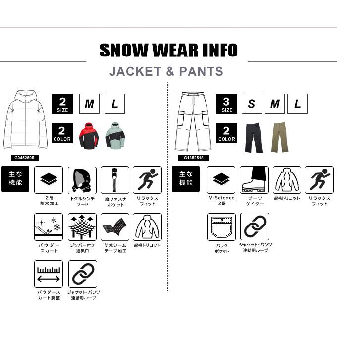 VOLCOM（ボルコム） スノーボードウェア 上下セット メンズ Primry