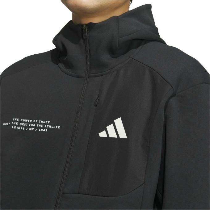 adidas トラックジャケットパーカー・ズボン　上下セット　黒　シンプル(M) アディダス adidas メンズ ジャージ上下セット M SERE トラックスーツ